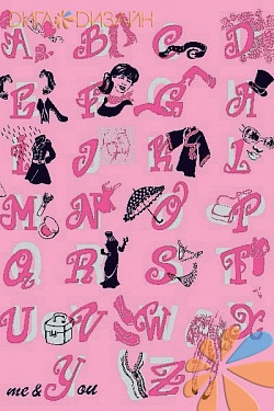 Алфавит на розовом, фото 1
