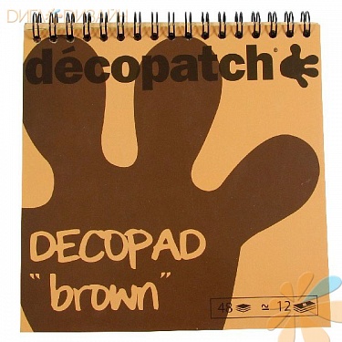 Блокнот Decopad, коричневый, 48 листов, фото 1