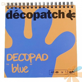 Блокнот Decopad, голубой, 48 листов