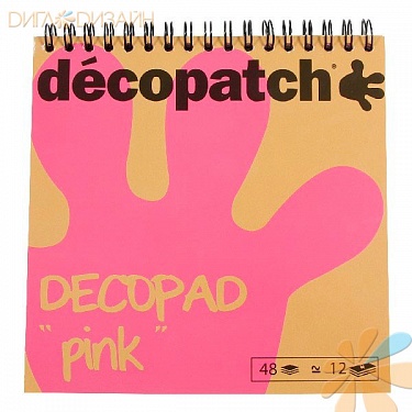 Блокнот Decopad, розовый, 48 листов, фото 1