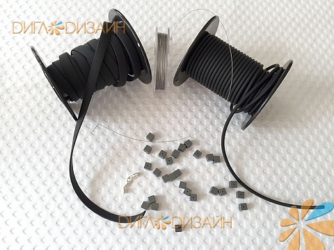 Каучуковое колье: Материалы