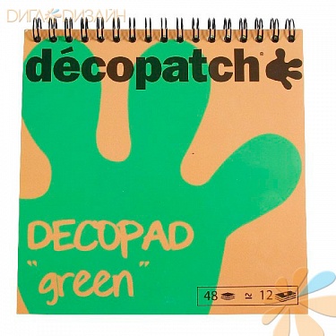 Блокнот Decopad, зеленый, 48 листов, фото 1