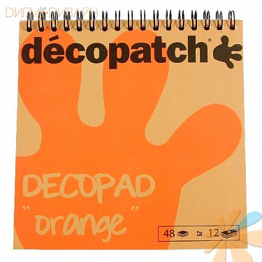 Блокнот Decopad, оранжевый, 48 листов, фото 1
