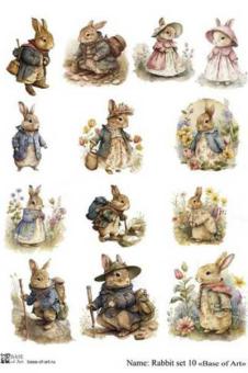 Rabbit set 10 A4