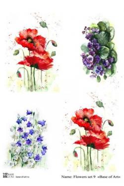 Flowers set 9 A3, фото 1