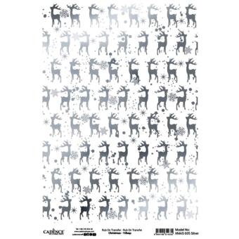 Трансфер натирка SILVER XMAS-005 30...
