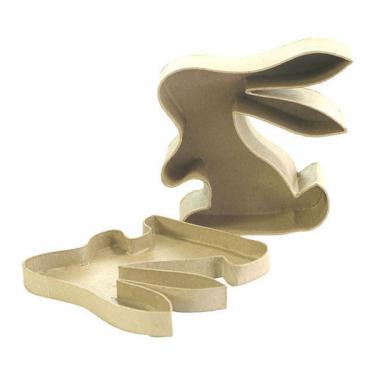 Decopatch BT052, кролик шкатулка (12,5*4*12,5)см , фигурка из папье-маше, фото 2