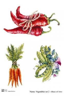 Vegetables set 2 A4, фото 1