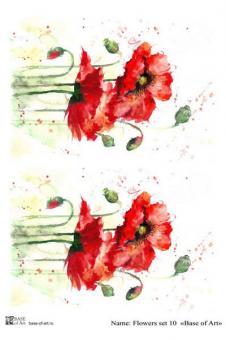 Flowers set 10 A4