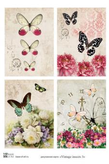 Vintage Insects 3 A4