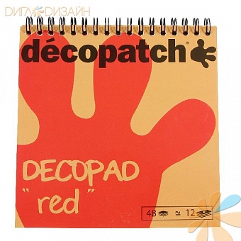 Блокнот Decopad, красный, 48 листов