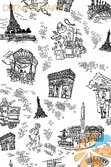 Париж черно-белый Париж черно-белый