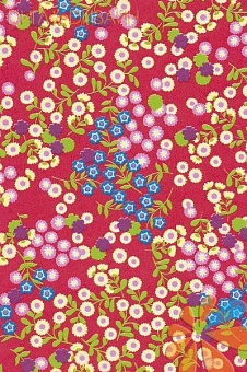 Мелкие цветочки на красном Мелкие цветочки на красном