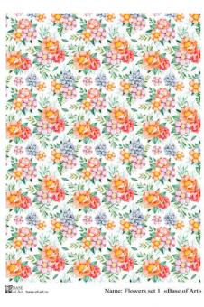 Flowers set 1 A4 Flowers set 1 A4